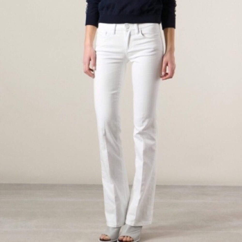Tory Burch Classic Boot White Jeans 25 (E1) - Picture 6 of 16